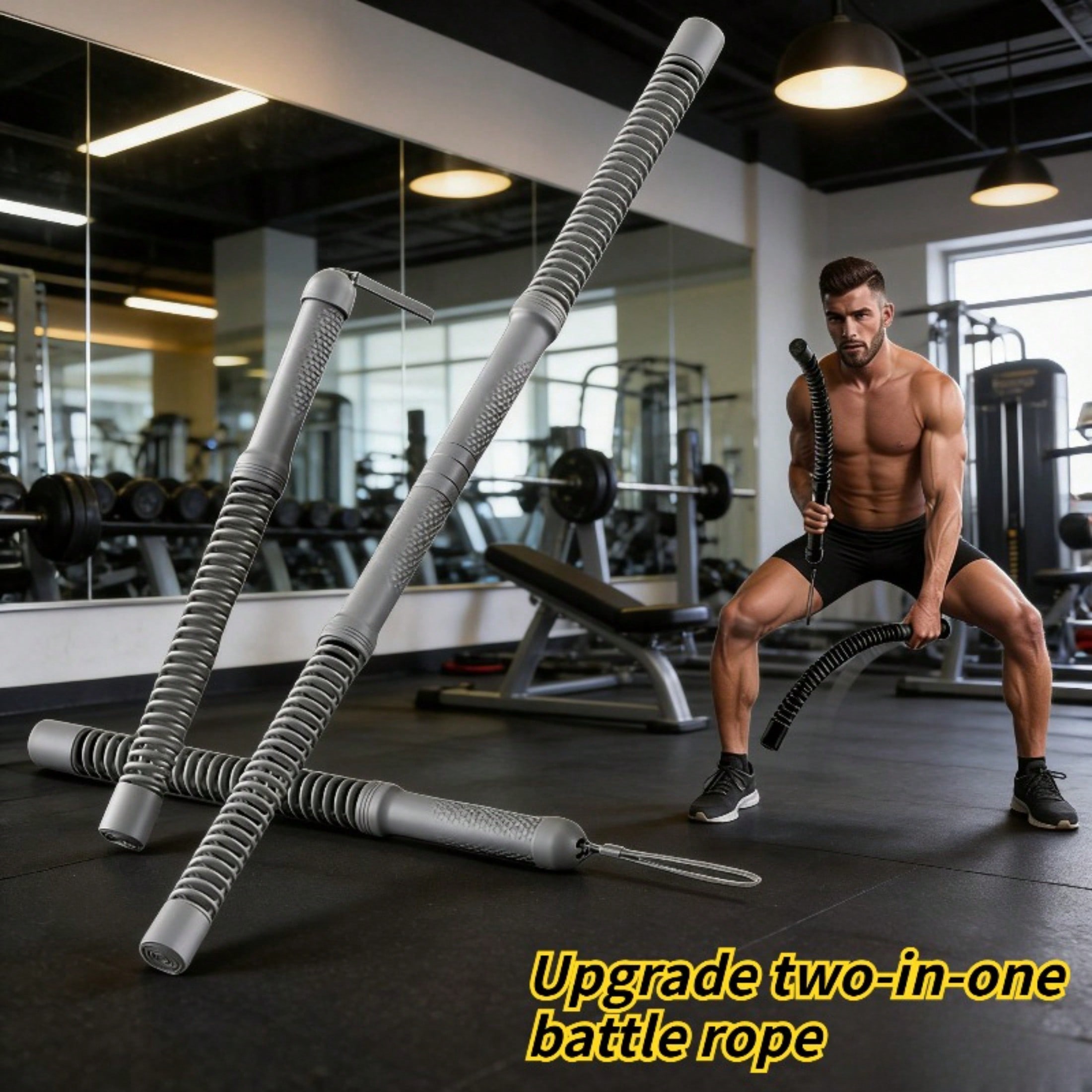 2-in-1 업그레이드 무선 배틀 로프 파워 트위스터  - Crossfit Gym Gear 리뷰 및 가격